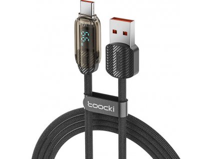 Kábel Toocki Charging Cable A-C, 1m, 66W (Black)