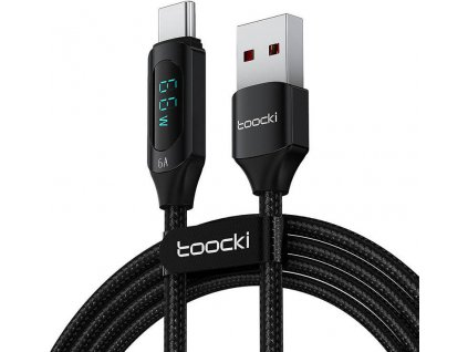 Kabel Toocki Charging Cable USB A-C, 1m, 66W (Black)