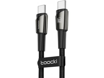 Kábel Toocki Charging Cable USB-C-USB-C, 1m, 140W (Black)
