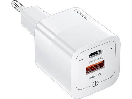 Síťová nabíječka Toocki Charger A-C 33W (White)