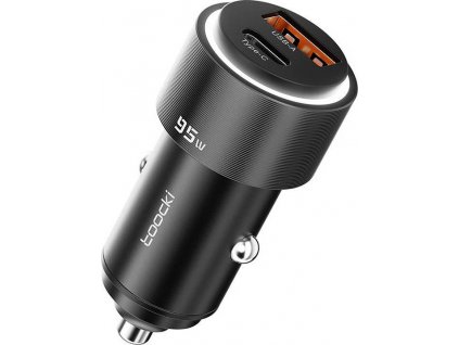 Nabíjecí adaptér do auta Toocki Car Charger A+C, 95W (Black)