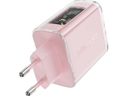 Síťový nabíjecí adaptér Wall charger Acefast A45, 2x USB-C, 1xUSB-A, 65W PD (pink)