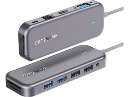 Adaptér 11v1 Blitzwolf BW-TH8 Hub USB-C