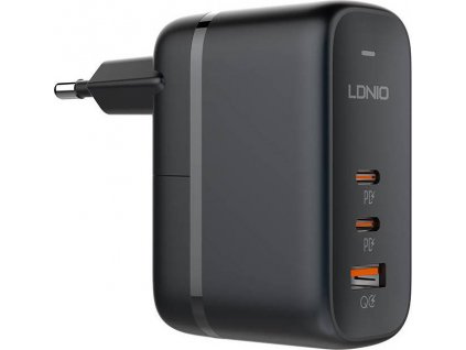 Nabíječka GaN USB typ-C LDNIO 65W černá