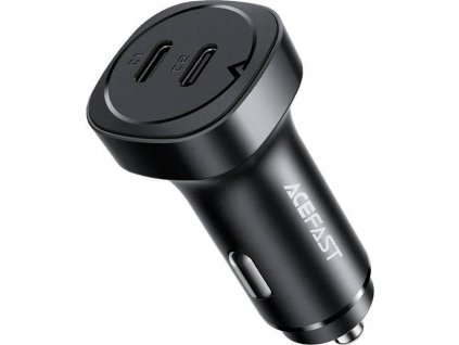 Nabíječka do auta Acefast B2, 72 W, 2x USB-C (černá)