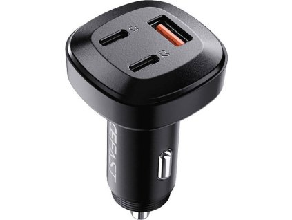 Nabíječka do auta Acefast B3, 66 W, 2x USB-C + USB (černá)