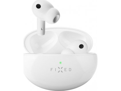 Bezdrátová TWS sluchátka FIXED Pods Pro s ANC a bezdrátovým nabíjením, bílá