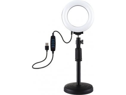 Puluz kruhové LED svetlo/lampa s nastaviteľným stojanom PU391