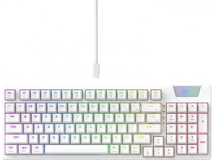 Herní klávesnice Havit KB885L RGB (bílá)