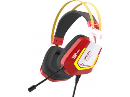 Herní sluchátka Dareu EH732 USB RGB (červená)