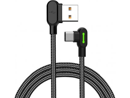 Kabel USB-C Mcdodo CA-5280 LED, 1,8 m (černý)