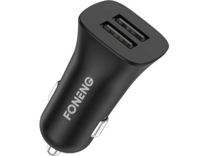 Nabíjačka do auta s duálnym USB Foneng C07 2,4 A (čierna)