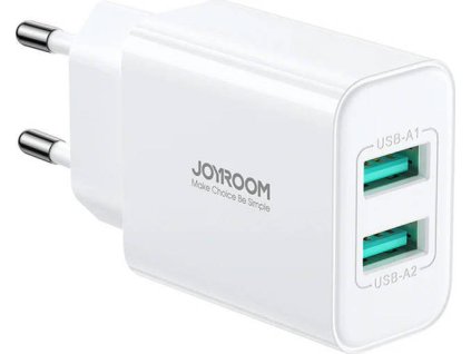 Nabíjačka Joyroom JR-TCN04, 2.1A (EU) 2 USB (biela)