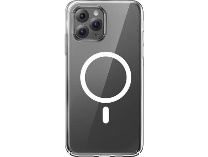 Pouzdro na telefon Baseus Magnetic Crystal Clear pro iPhone 11 Pro (průhledné) s ochranným krytem displeje z tvrzeného skla a čisticí sadou