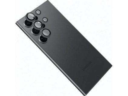 Ochranné sklá šošoviek fotoaparátov FIXED Camera Glass pre Samsung Galaxy S24 Ultra, čierna