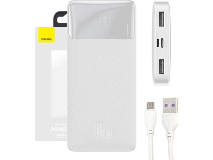 Powerbanka Baseus Bipow 10000mAh, 15W (bílá)