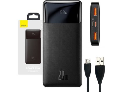 Powerbanka Baseus Bipow 10000mAh, 20W (černá)