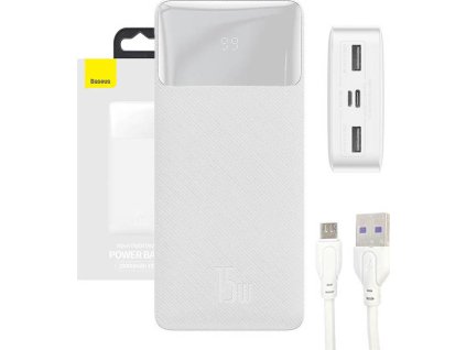 Powerbanka Baseus Bipow 20000mAh, 15W (bílá)