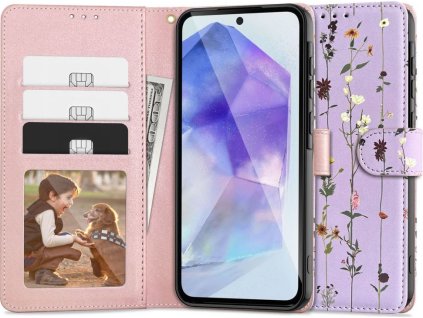 TECH-PROTECT WALLET GALAXY A55 5G GARDEN VIOLET