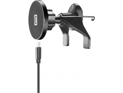 Magnetický držák CellularLine Touch Air Mag do mřížky ventilace s podporou MagSafe a bezdrátovým nabíjením, černý