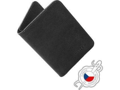 Kožená peněženka FIXED Wallet XL, černá