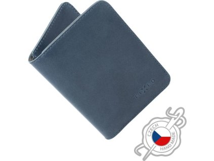 Kožená peňaženka FIXED Wallet XL, modrá