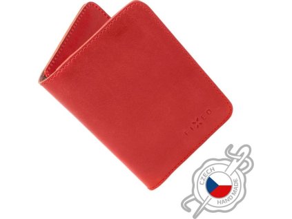 Kožená peněženka FIXED Wallet XL, červená