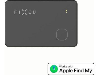 Smart tracker FIXED Tag Card s podporou Find My, bezdrátové nabíjení, černý