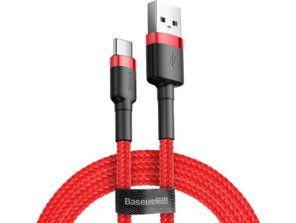 Kábel Baseus Cafule USB-C 3A 0,5 m (červený)