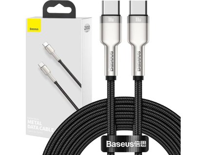 Baseus Cafule Metal Series Datový Kabel USB-C - USB-C 100W 2m Black