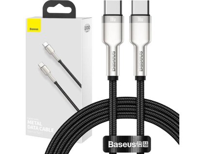 Kábel USB-C Baseus Cafule, 100W, 1m (čierny)