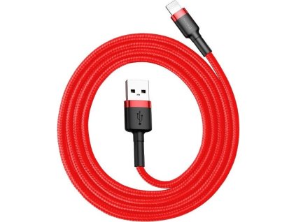 Baseus Cafule USB Lightning kábel 2,4 A 0,5 m - červený