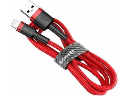 Baseus Cafule USB Lightning kabel 2,4A 0,5m - červený