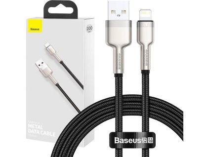 USB kábel pre Lightning Baseus Cafule, 2,4 A, 1m (čierny)