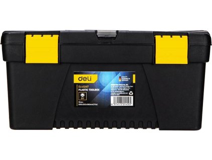 Plastový box na nářadí Deli Tools EDL432417, 15'' (žlutý)