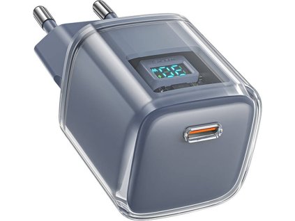 Sieťová nabíjačka / nabíjací adaptér Acefast A53 Sparkling series PD 30W GaN (sivá)
