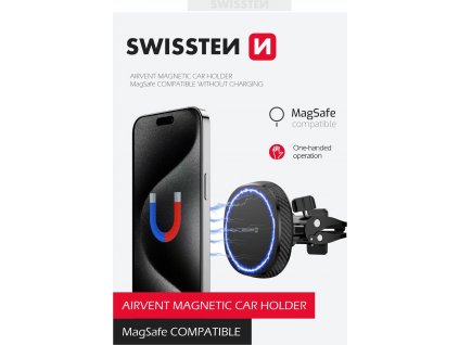 SWISSTEN MAGNETICKÝ DRŽIAK DO VENTILÁCIE AUTA MagStick COMPACT(kompatibilný s MagSafe)