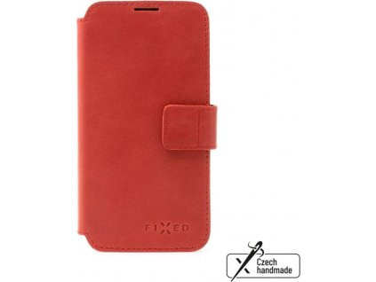 Kožené pouzdro typu kniha FIXED ProFit pro Samsung Galaxy A55 5G, červené