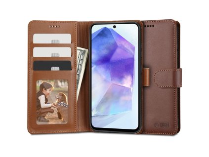 TECH-PROTECT WALLET GALAXY A55 5G BROWN