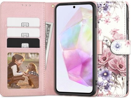 TECH-PROTECT WALLET GALAXY A35 5G BLOSSOM FLOWER