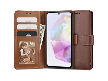 TECH-PROTECT WALLET GALAXY A35 5G BROWN