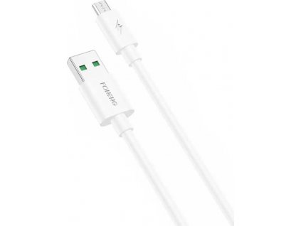 Kábel Foneng X67 USB-Micro USB, 5A, 1 m (biely)