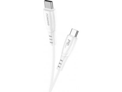 Kábel USB-C na USB-C Foneng X73, 60W, 1 m (biely)