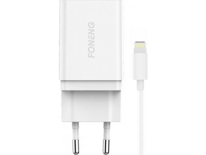Rýchla nabíjačka Foneng K300 1x USB 3A+ kábel USB Lightning pre iPhone