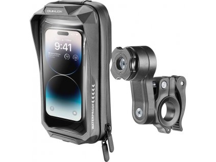 Univerzálne vodeodolné púzdro na mobilné telefóny Interphone QUIKLOX Waterproof, max. 7", úchyt na riadidlá