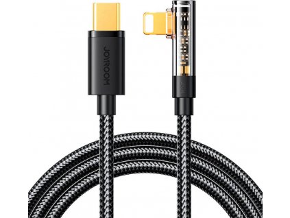 Kabel USB-C na Lightning Joyroom zahnutý S-CL020A6 1,2 m, 20 W, (černý)