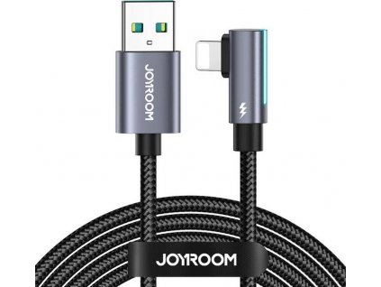 Kabel USB na Lightning úhlový (zahnutý L) Joyroom S-AL012A17 2,4A, 1,2 m (černý)