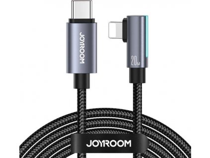 Kabel S-CL020A17 20W USB C na Lightning Angle (zahnutý L) Joyroom / 20W / 1,2 m (černý)