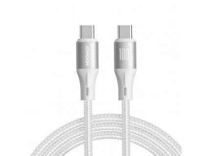 Kabel Joyroom Light-Speed USB-C na USB-C SA25-CC5, 100 W, 1,2 m (bílý)