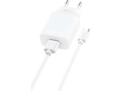 Rychlonabíječka Foneng 1x USB EU28 QC 3.0+ kabel USB typu C